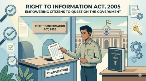 Right to Information Act 2005 in India empowering citizens to access government information