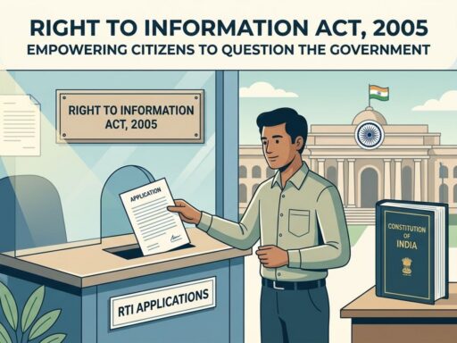 Right to Information Act 2005 in India empowering citizens to access government information